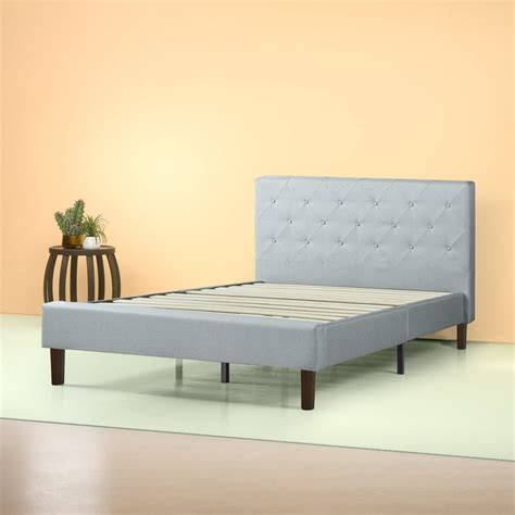 Zinus Suzanne Metal and Wood Platform Bed foam-padded tape 4. . Zinus shalini